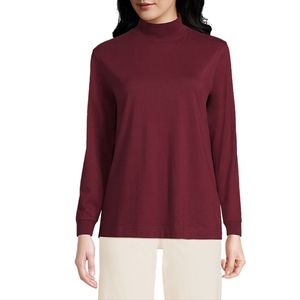 Lands' End mock turtleneck sweater (EUC)